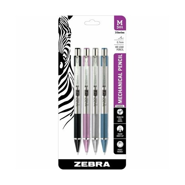 Zebra Pen Pencil, Refillable, 0.7mm, AST ZEB54114 - main